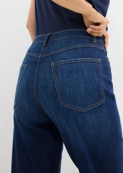 Jean mom taille haute, cropped
