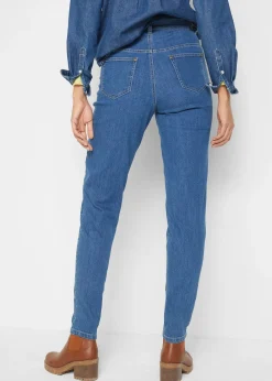 Jean mom taille haute, extensible