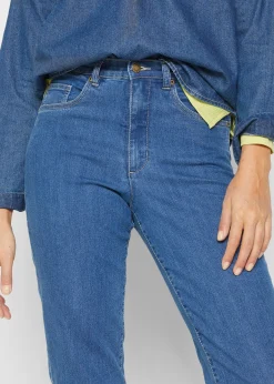 Jean mom taille haute, extensible