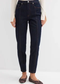 Jean mom taille haute, extensible