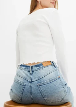 Jean mom taille haute, extensible