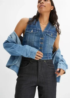 Jean mom taille haute, extensible