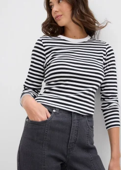 Jean mom taille haute, extensible