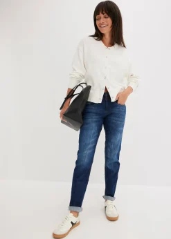 Jean mom taille mi-haute