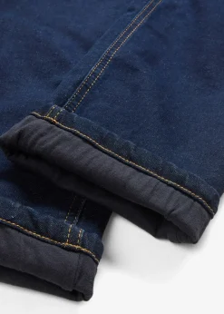 Jean regular à doublure jersey thermique, droit