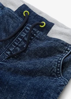 Jean regular à taille élastiquée
