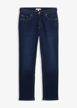 Jean regular extensible avec doublure chaude en jersey et taille élastiquée, droit