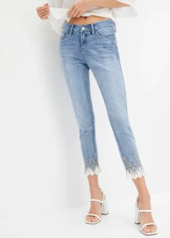Jean skinny à dentelle