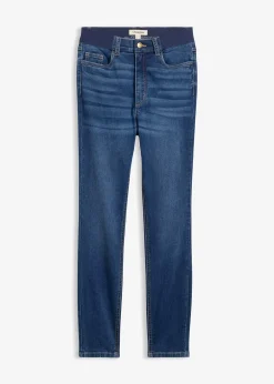 Jean skinny à taille haute et élastiquée