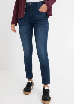 Jean skinny taille haute, cropped