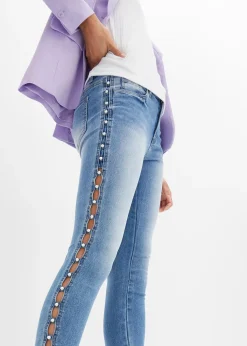 Jean skinny taille mi-haute, extensible