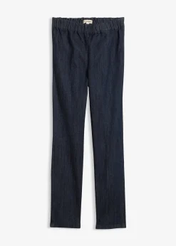 Jean slim taille haute, cropped