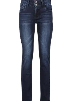 Jean slim taille haute, sculptant et ultra-souple