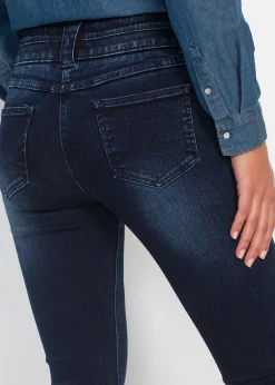 Jean slim taille haute, sculptant et ultra-souple