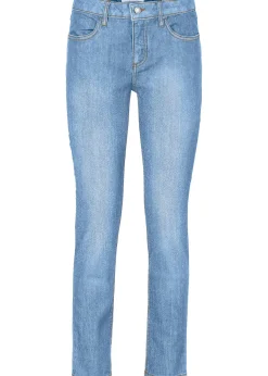 Jean slim taille mi-haute, cropped