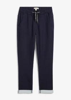 Jean sweat élastiqué regular, coupe droite