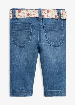 Jean taille extensible avec ceinture