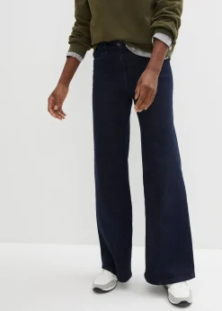 Jean taille haute Wide Leg, taille confortable