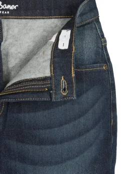Jean thermique droit et slim avec doublure polaire