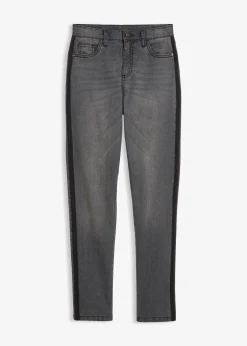Jean thermique taille mi-haute, doublure jersey