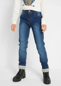 Jean thermo fille avec doublure en flanelle