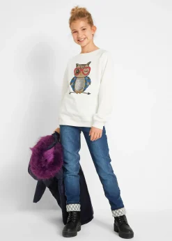 Jean thermo fille avec doublure en flanelle