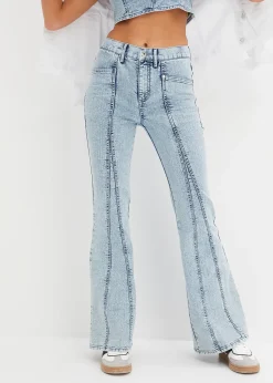 Jean évasé taille haute