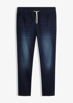 Jean-jogging regular à taille élastiquée, droit