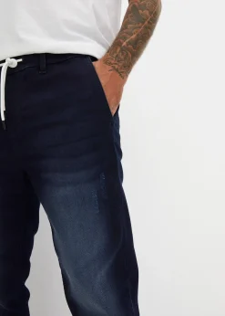 Jean-jogging regular à taille élastiquée, droit