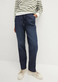 Jeans jogger, coupe droite