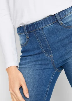 Jegging à taille mi-haute et élastiquée