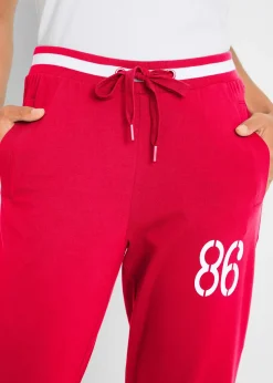 Jogging longueur 3/4 en coton extensible