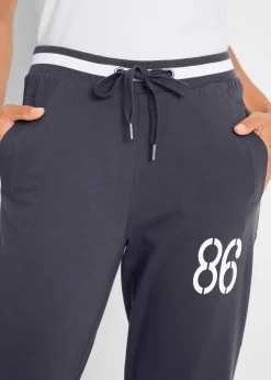 Jogging longueur 3/4 en coton extensible