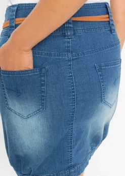 Jupe en jean avec ceinture