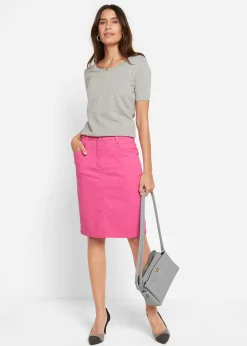 Jupe en jean extensible