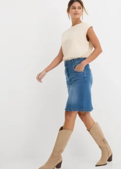 Jupe en jean extensible