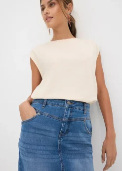 Jupe en jean extensible