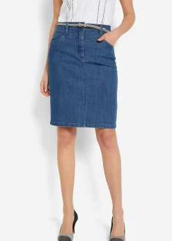 Jupe en jean extensible