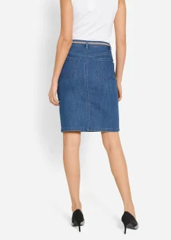 Jupe en jean extensible