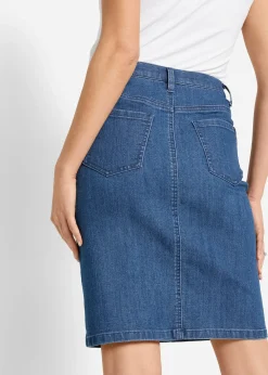 Jupe en jean extensible