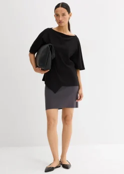 Jupe en maille de viscose mélangée