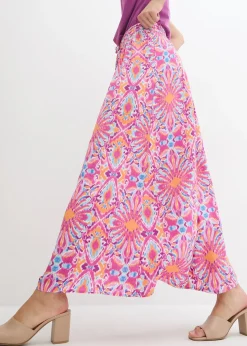 Jupe longue en viscose fluide