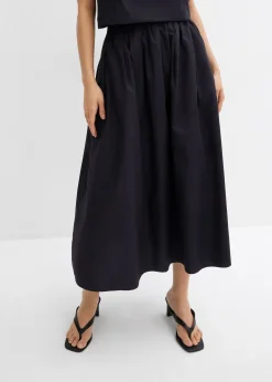 Jupe midi 100% coton