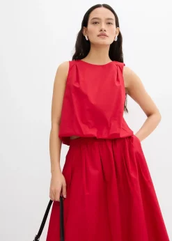 Jupe midi 100% coton
