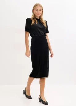 Jupe midi avec strass