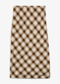 Jupe midi en flanelle 100% coton