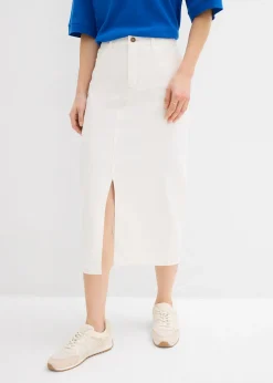 Jupe midi en jean