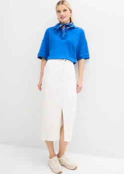 Jupe midi en jean
