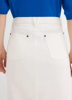 Jupe midi en jean