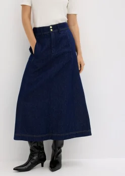 Jupe midi en jean